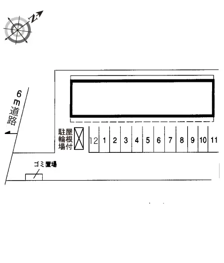 ★手数料０円★厚木市愛甲　月極駐車場（LP）